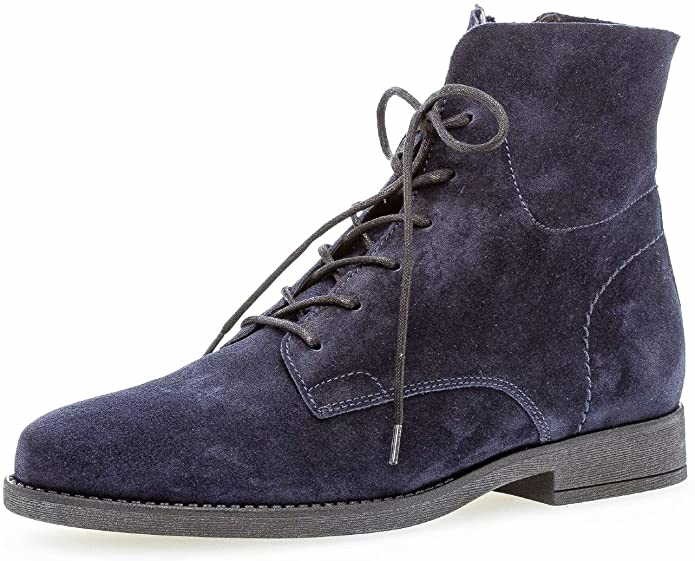 GABOR Schnür-Stiefeletten blau Schnürbootie