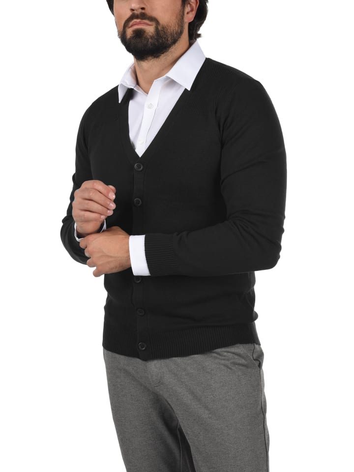 BLEND Strickjacke BHCaden 20711921 ME Strickjacke aus Feinstrick in nachtschwarz günstig kaufen
