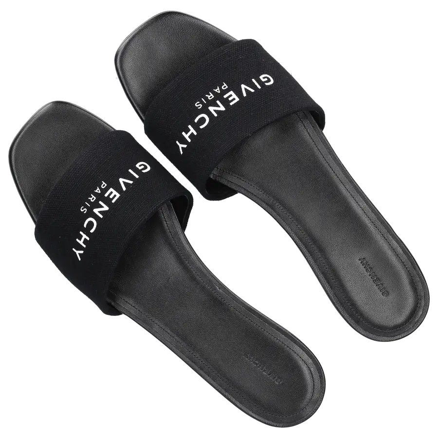 Givenchy - Badeschuhe CANVAS Kautschuk - schwarz