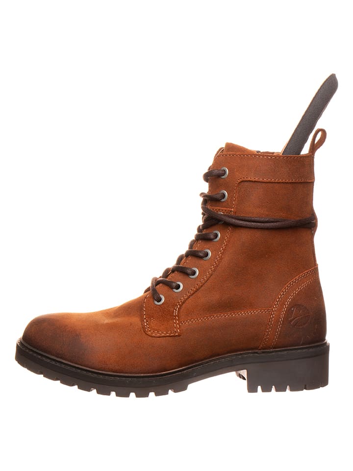 TRAVELIN' Leder-Boots in Hellbraun günstig kaufen