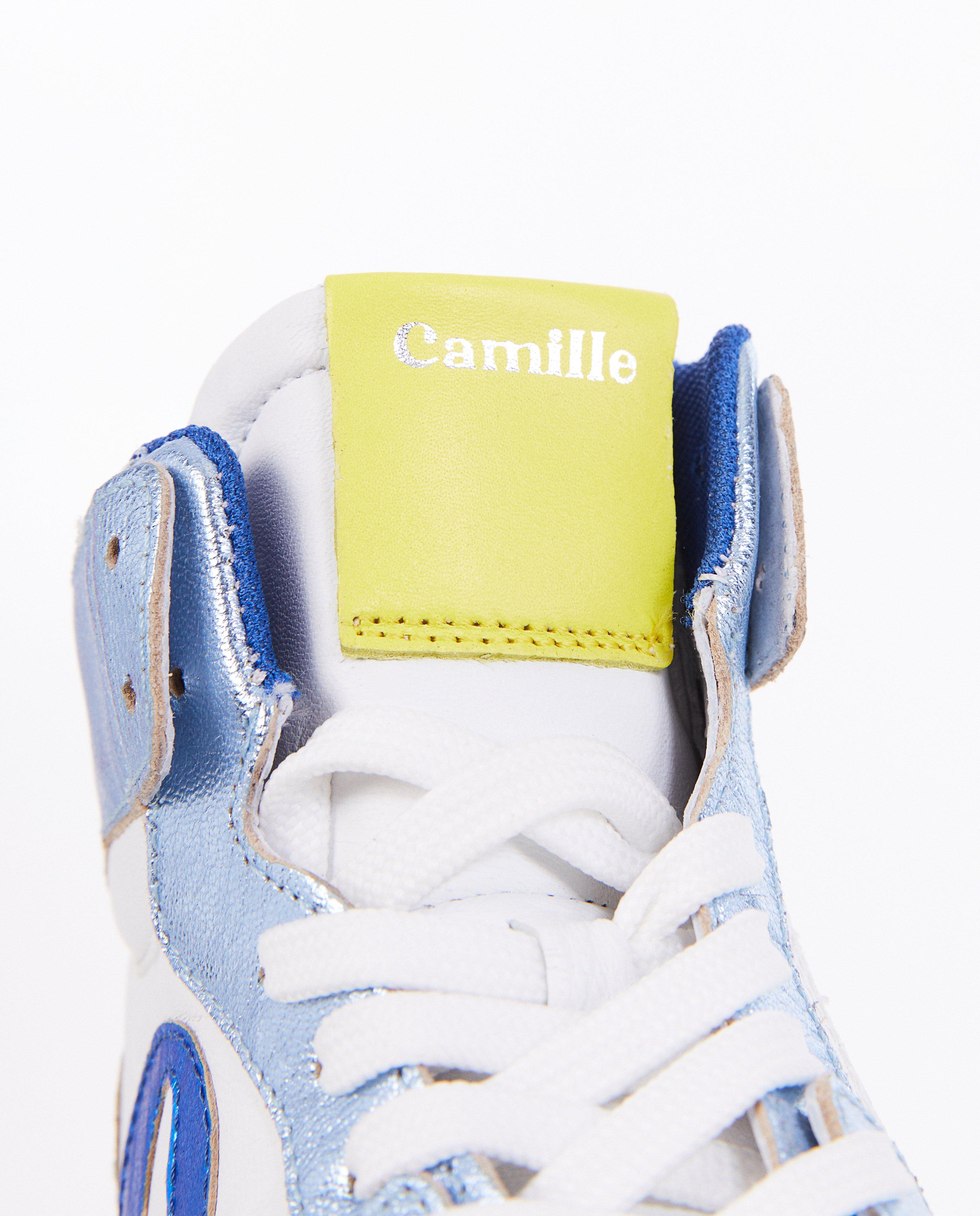 CAMILLE bőr tornacipő, 31-40-es méret, kék