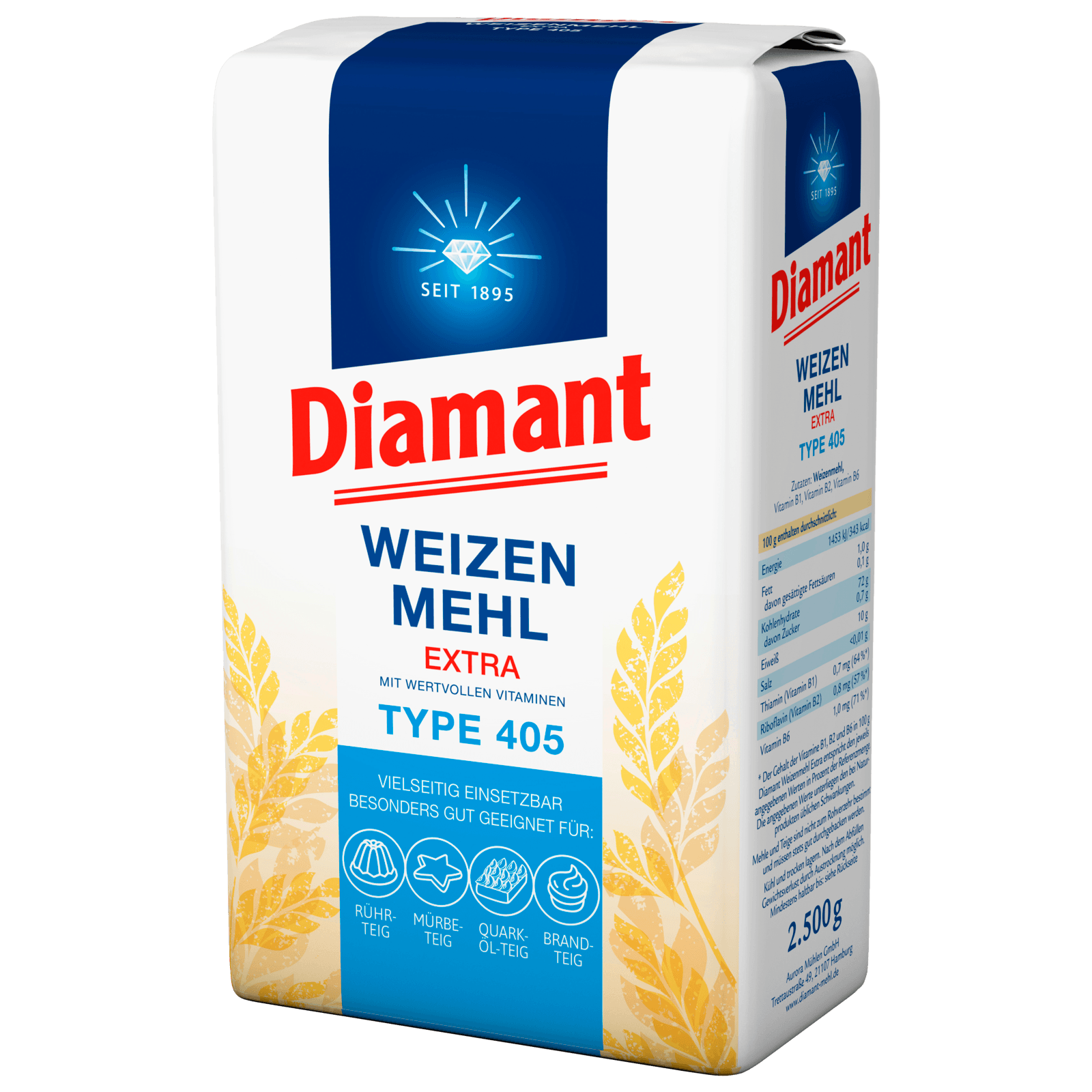 Diamant Weizenmehl extra Type 405 2,5kg