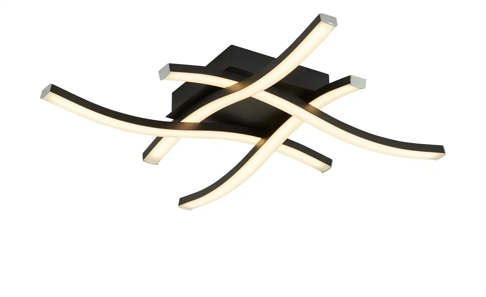 Trio LED-Deckenleuchte, 4-flammig, schwarz