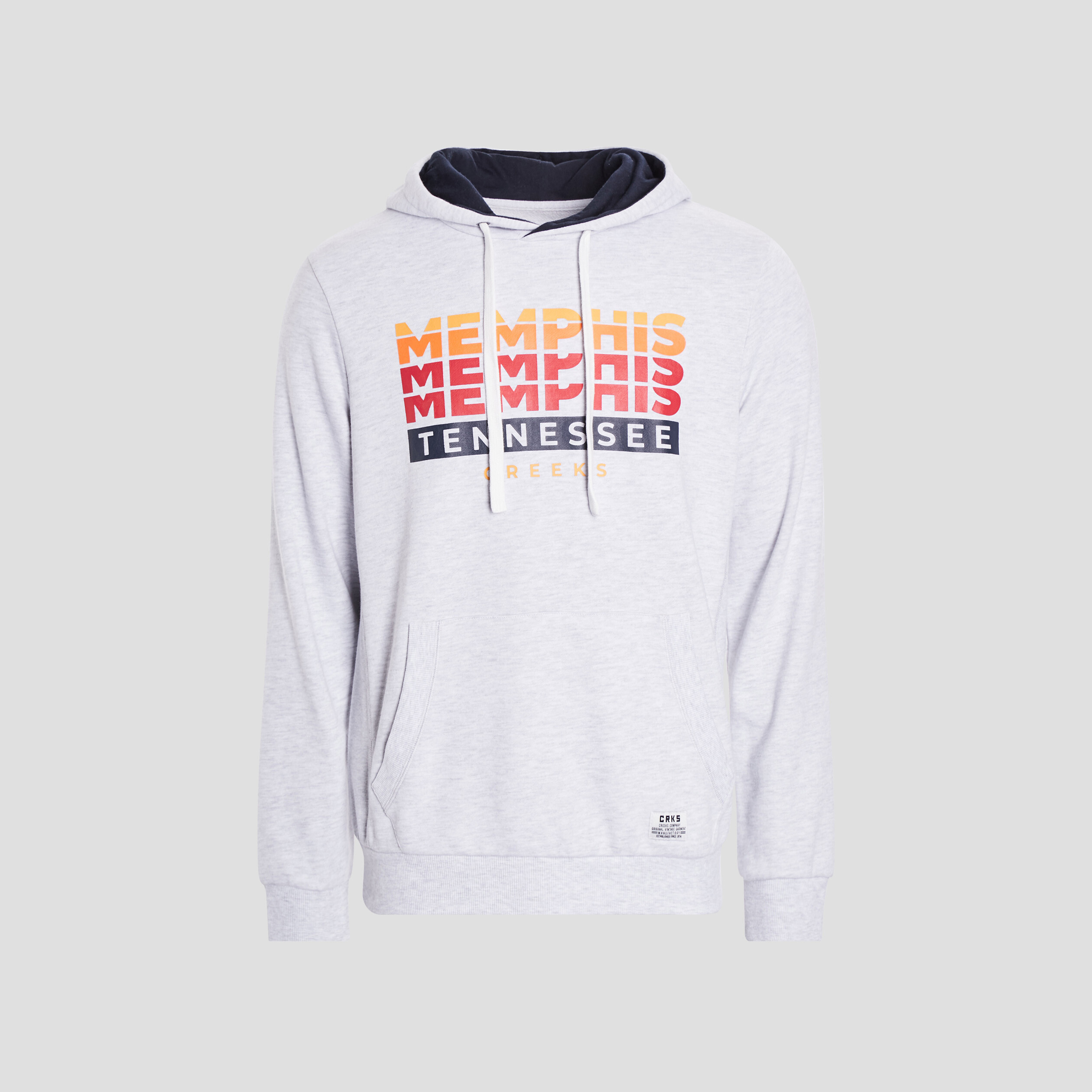 Sweat à capuche Creeks gris clair homme | La Halle
