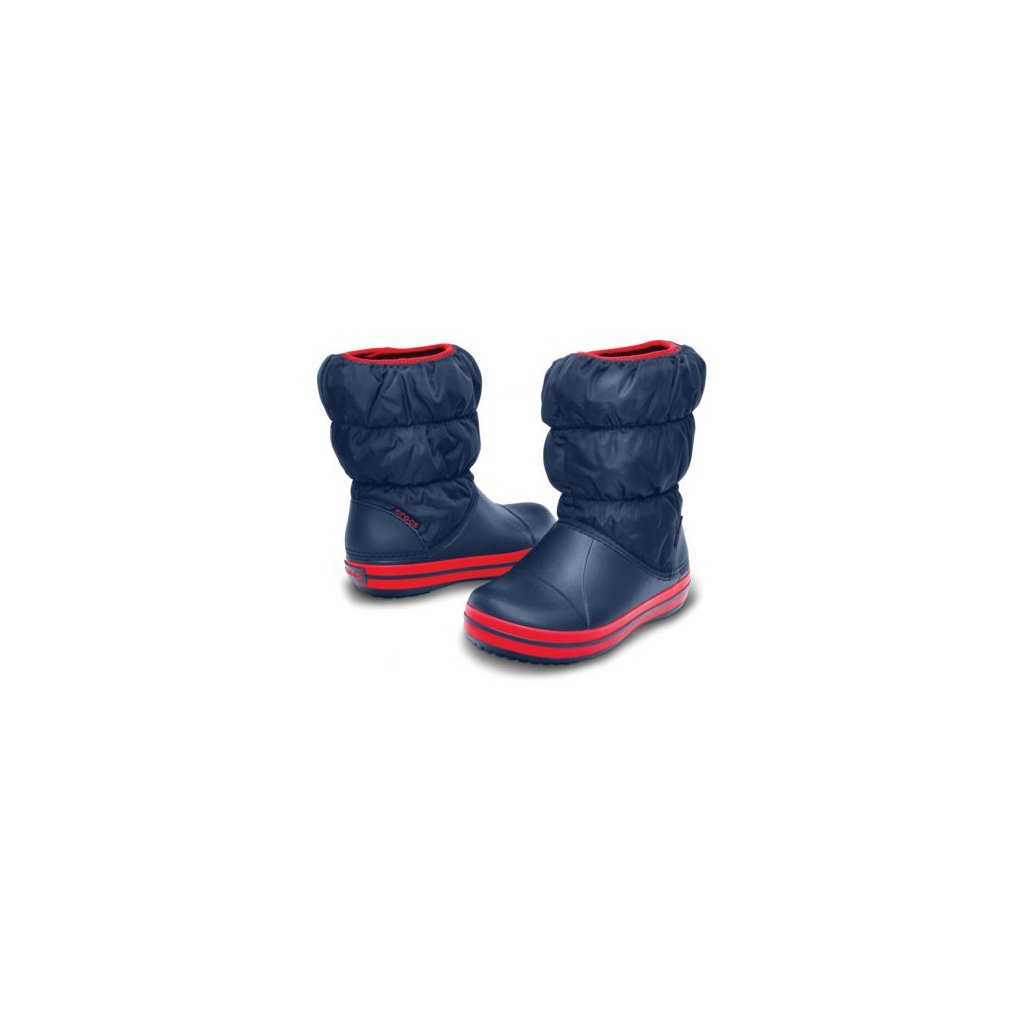 Crocs Winter Puff Boot Navy/Red Schneestiefel