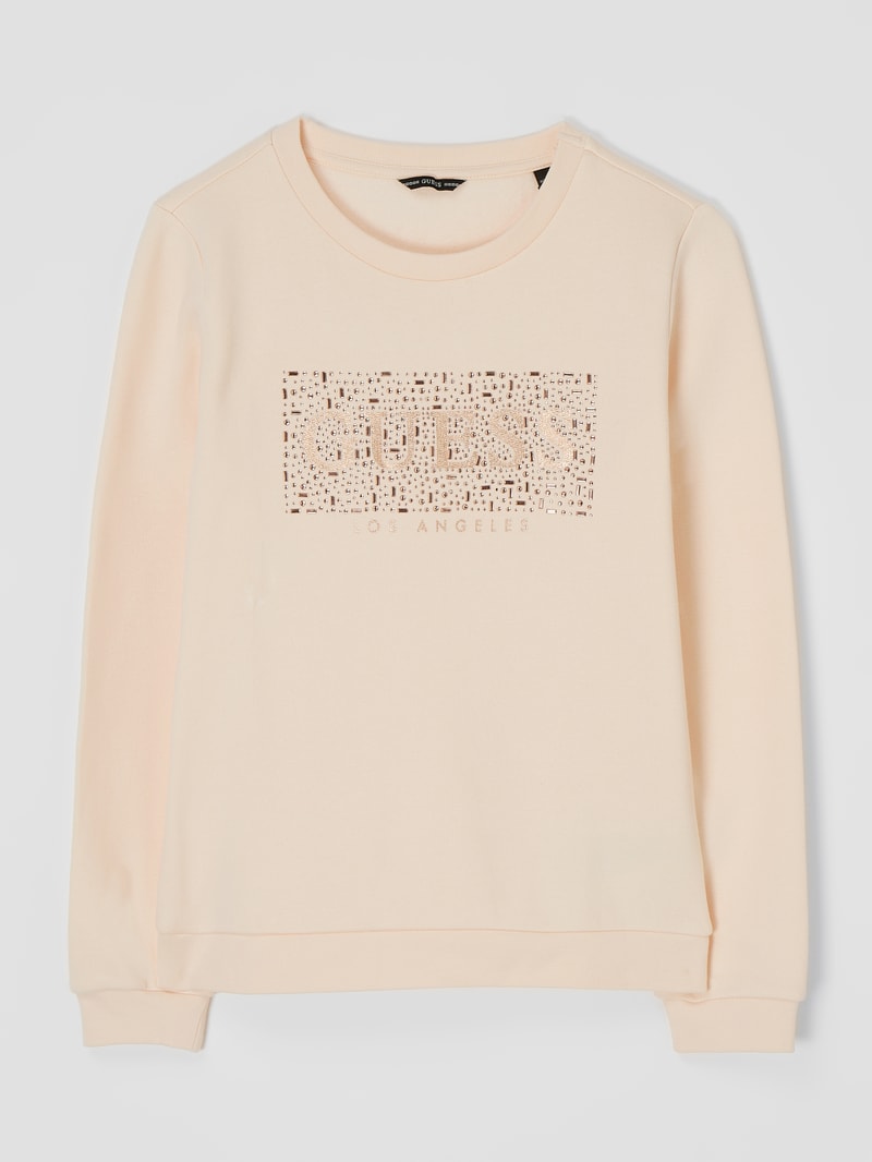 Sweatshirt aus Baumwolle in ecru