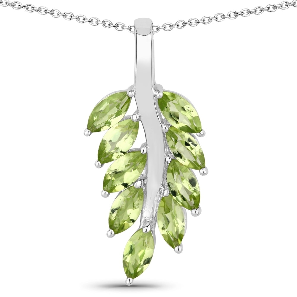 Rafaela Donata Chaîne Floral Argent sterling Vert en Argent Bijoux