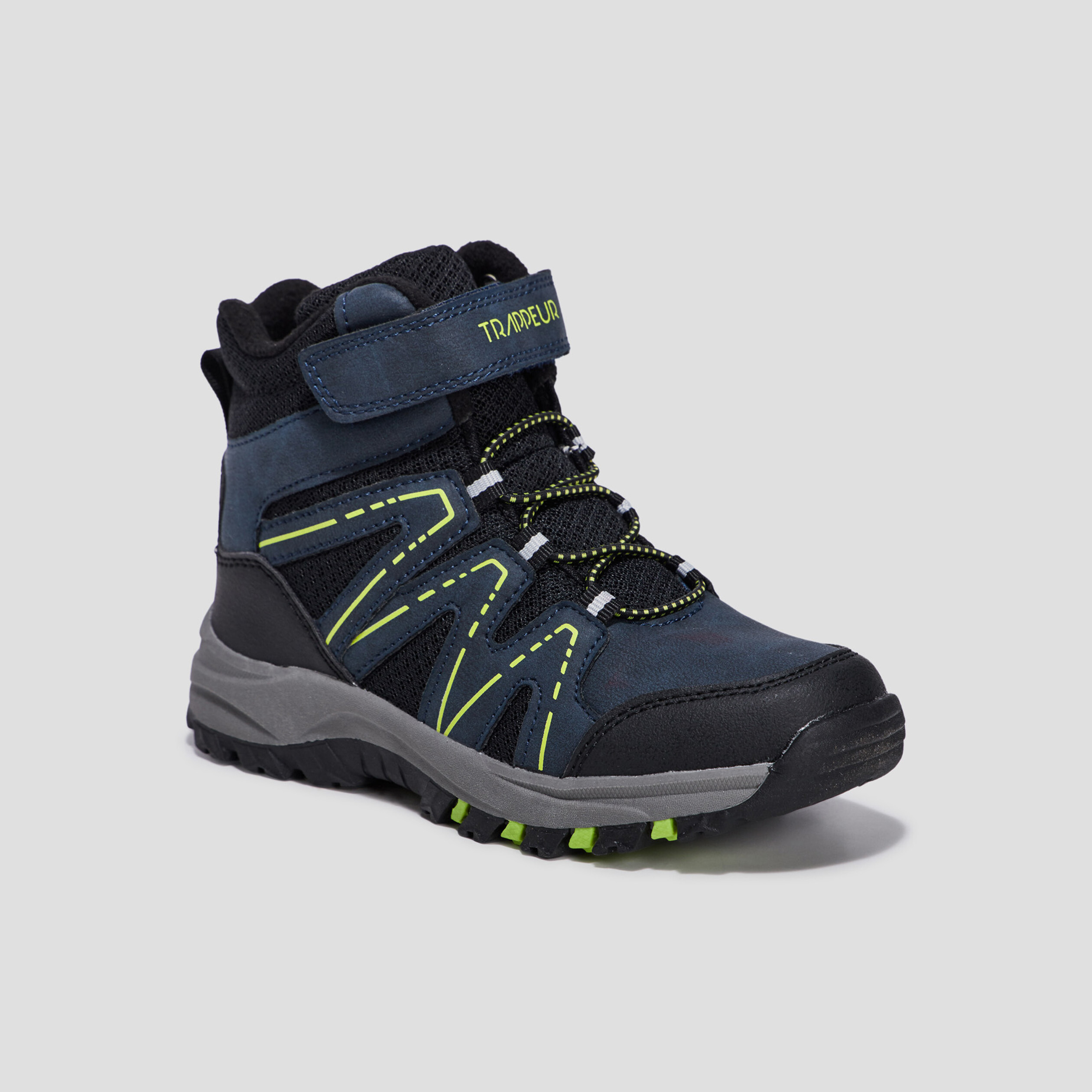 Bottines crantées Trappeur bleu marine garçon | La Halle