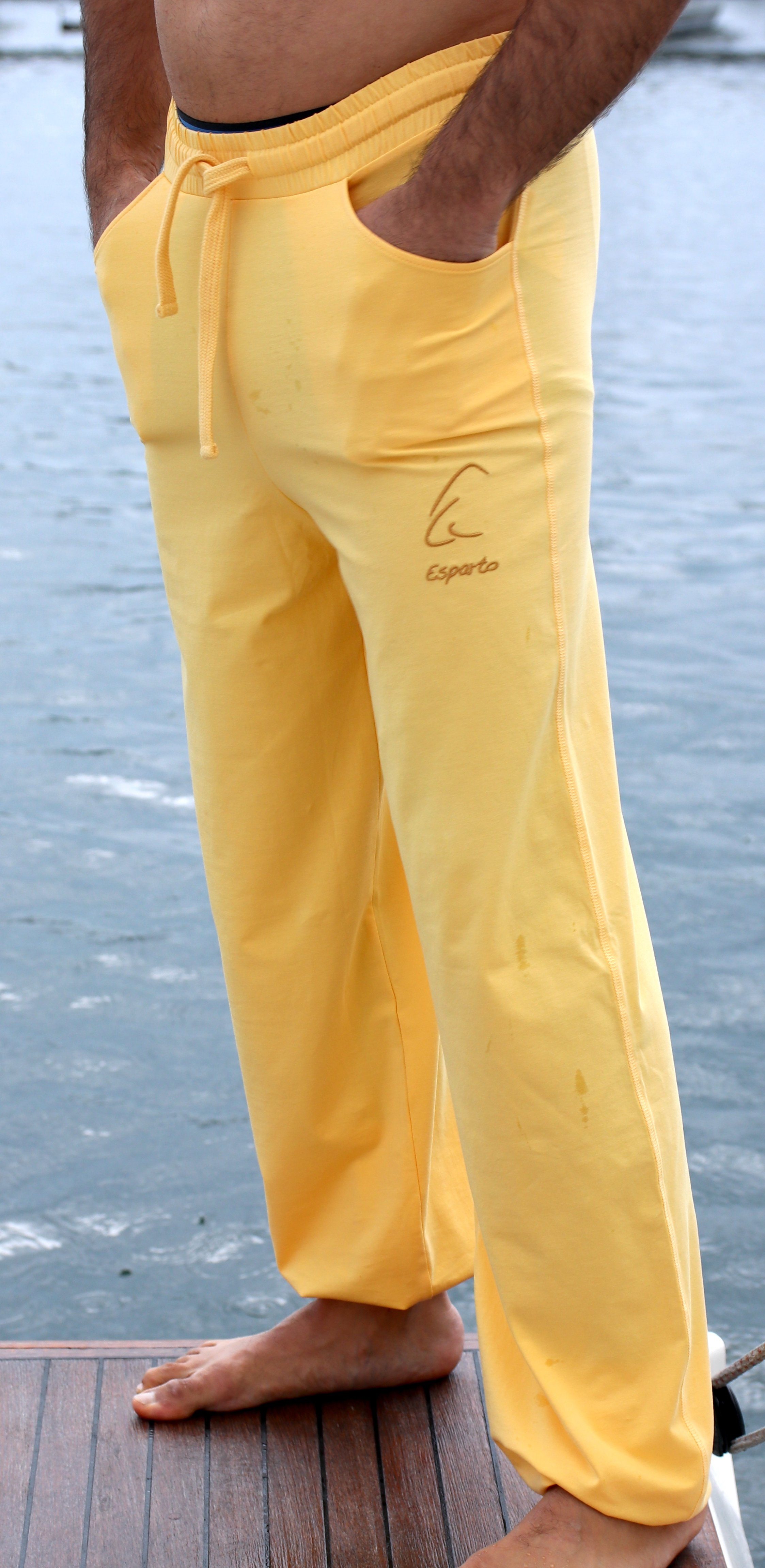 ESPARTO Yogahose Yoga- und Sporthose Sitaara unisex (mit Kordel im Bund) Bindegürtel / -kordel