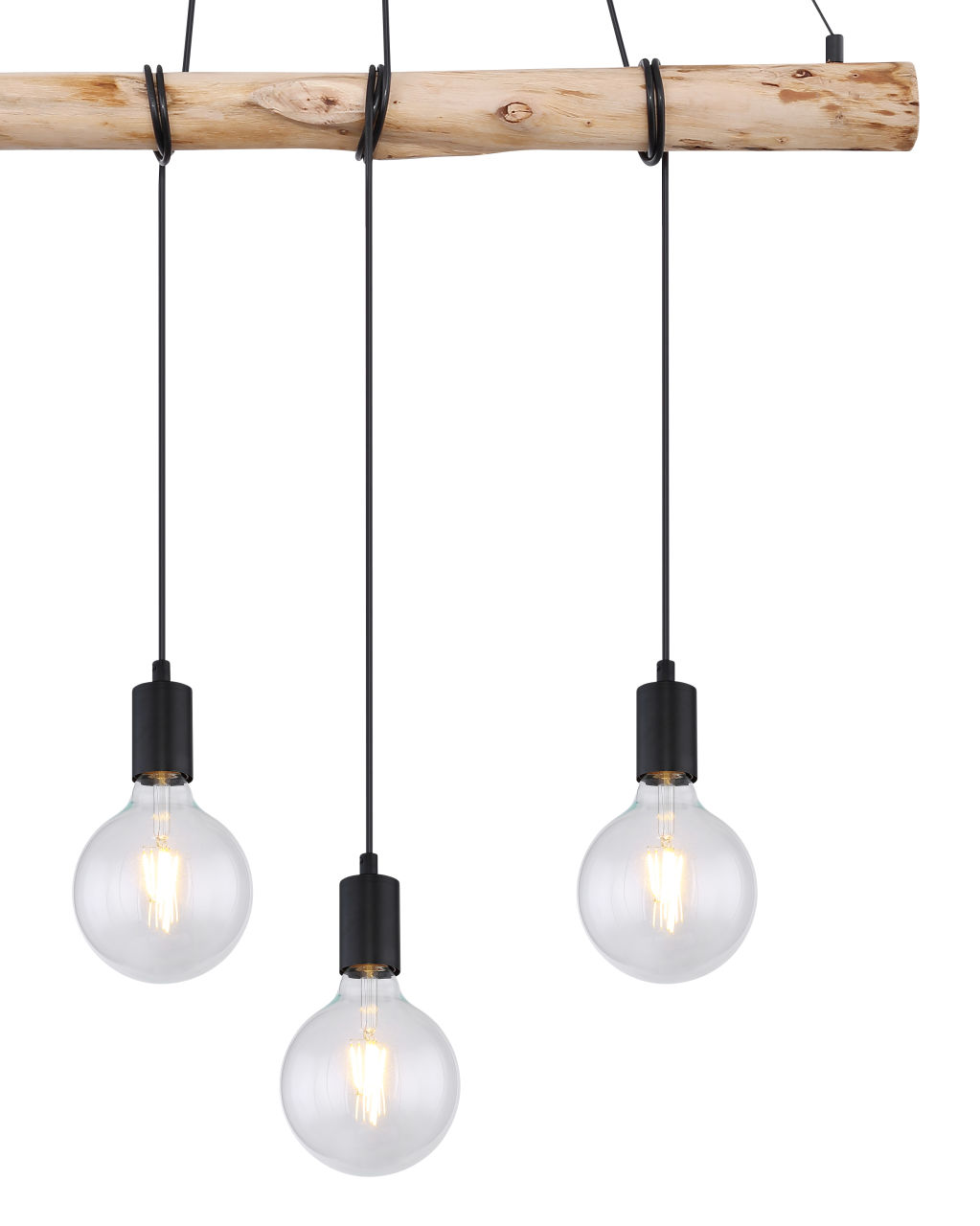 Globo Lighting - AUSTON - Hängeleuchte Metall schwarz matt, 4x E27