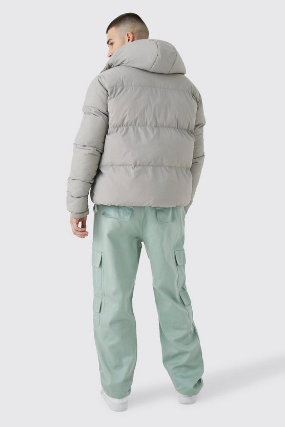 Tall kastiger Parka mit Utility-Taschen