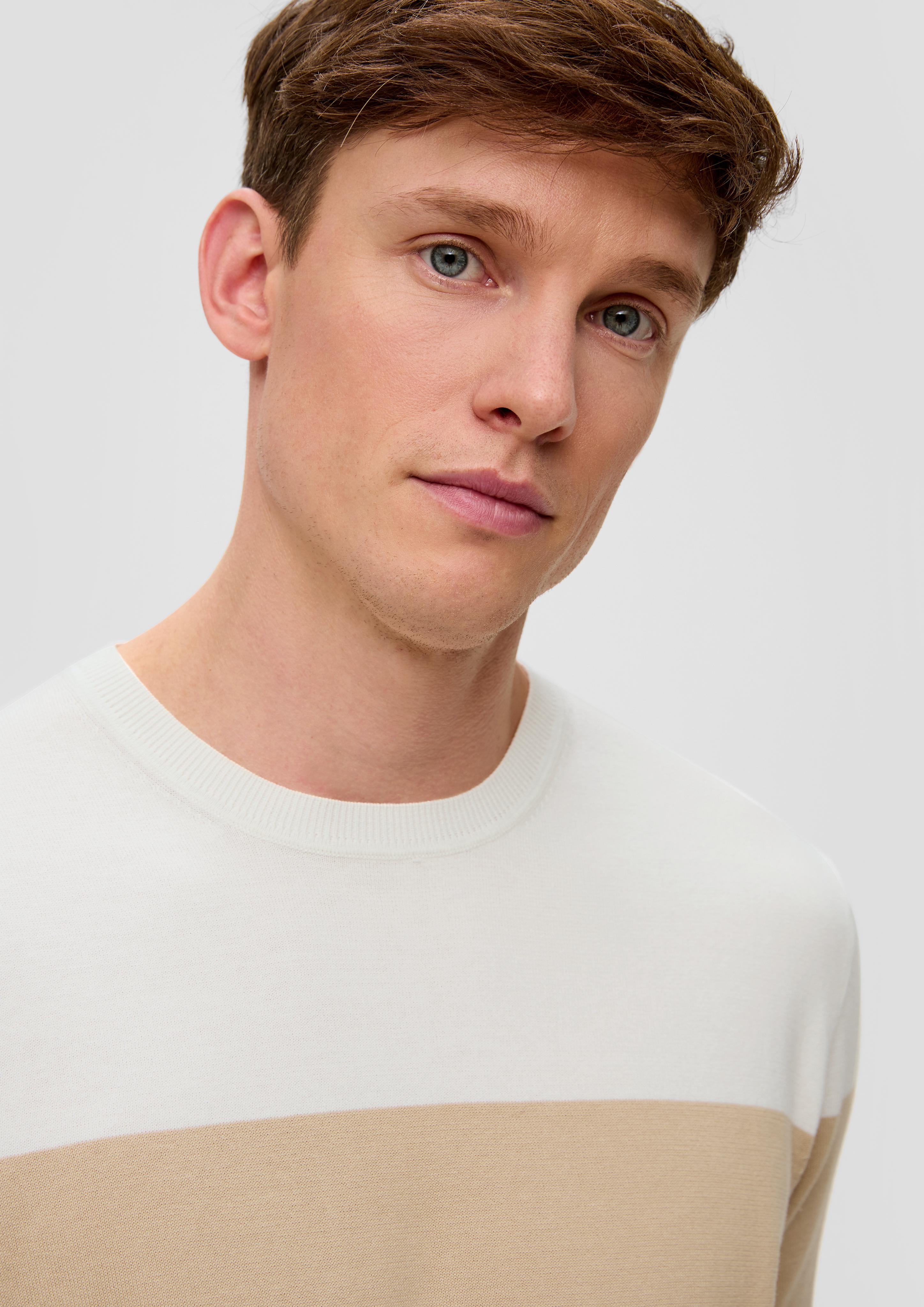 Strickshirt mit Colour-Blocking  2142963-81G0