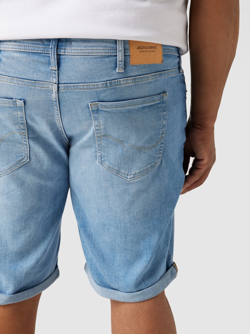 PLUS SIZE Jeansshorts im 5-Pocket Design Modell 'RICK' in jeans