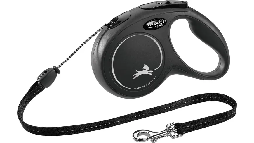 flexi Seil-Leine New Classic schwarz M 5 m Hundezubehör