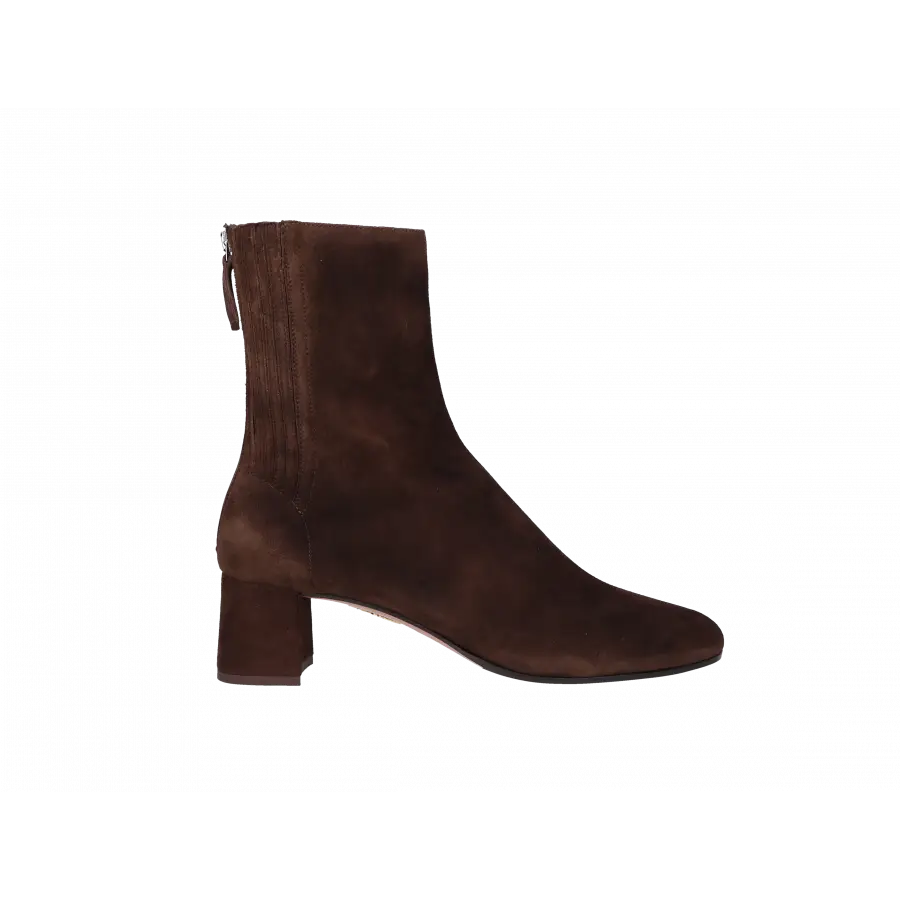 Aquazzura - Klassische Stiefeletten SAINT HONORE 50 Veloursleder - braun