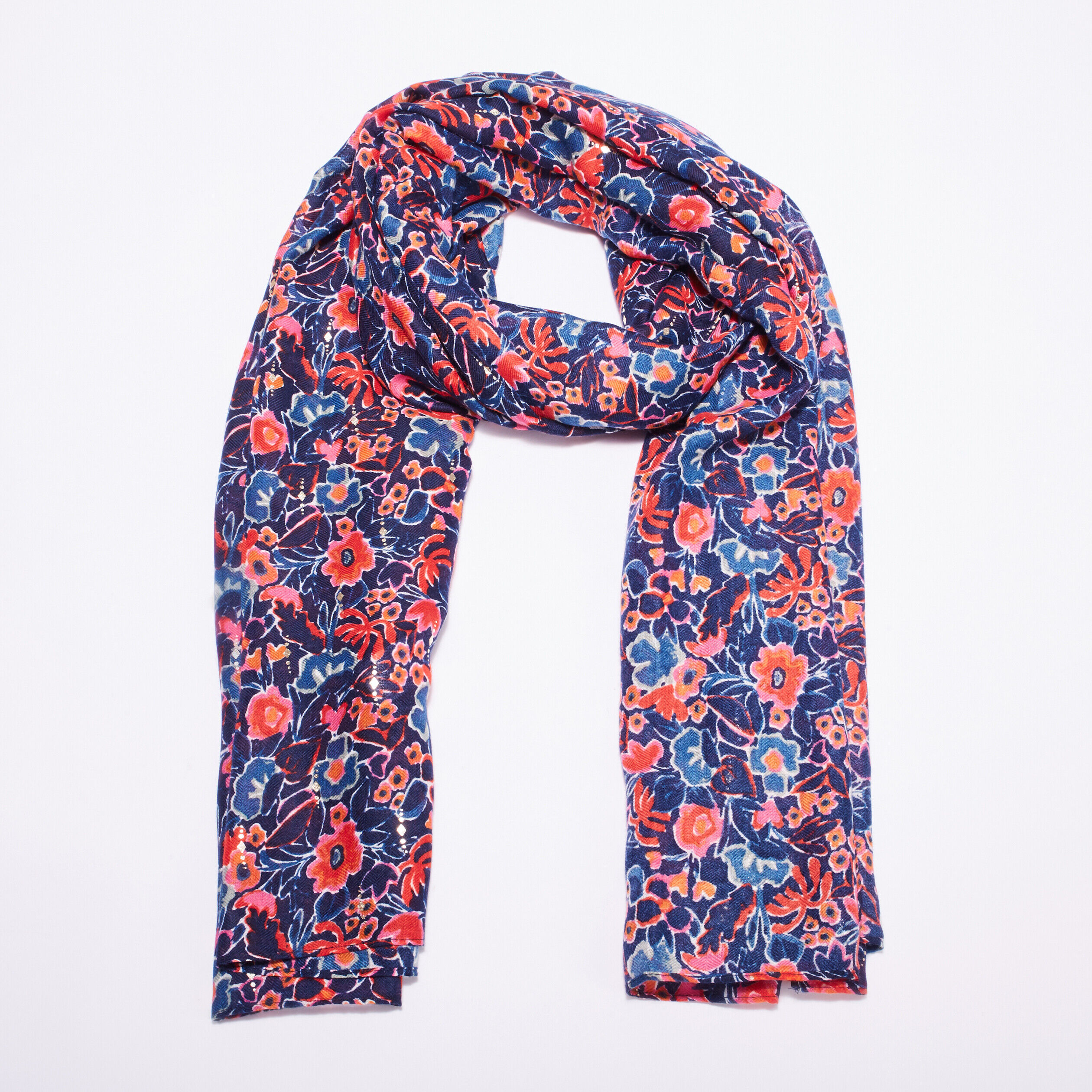 Foulard bleu marine femme | Cache Cache