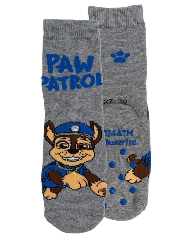 Paw Patrol 2er Pack Paw Patrol Socken Sneaker Kindersocken Söckchen in blau/grau günstig kaufen