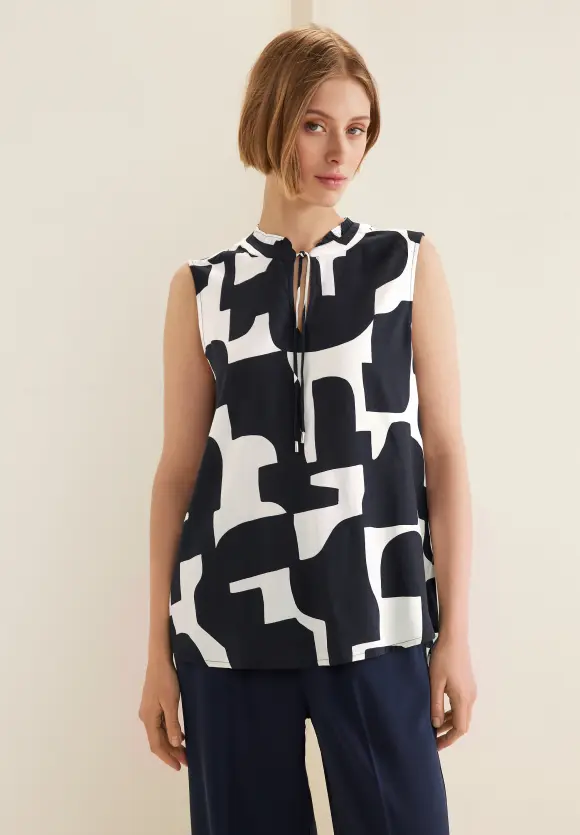 Street One Ärmellose Printbluse