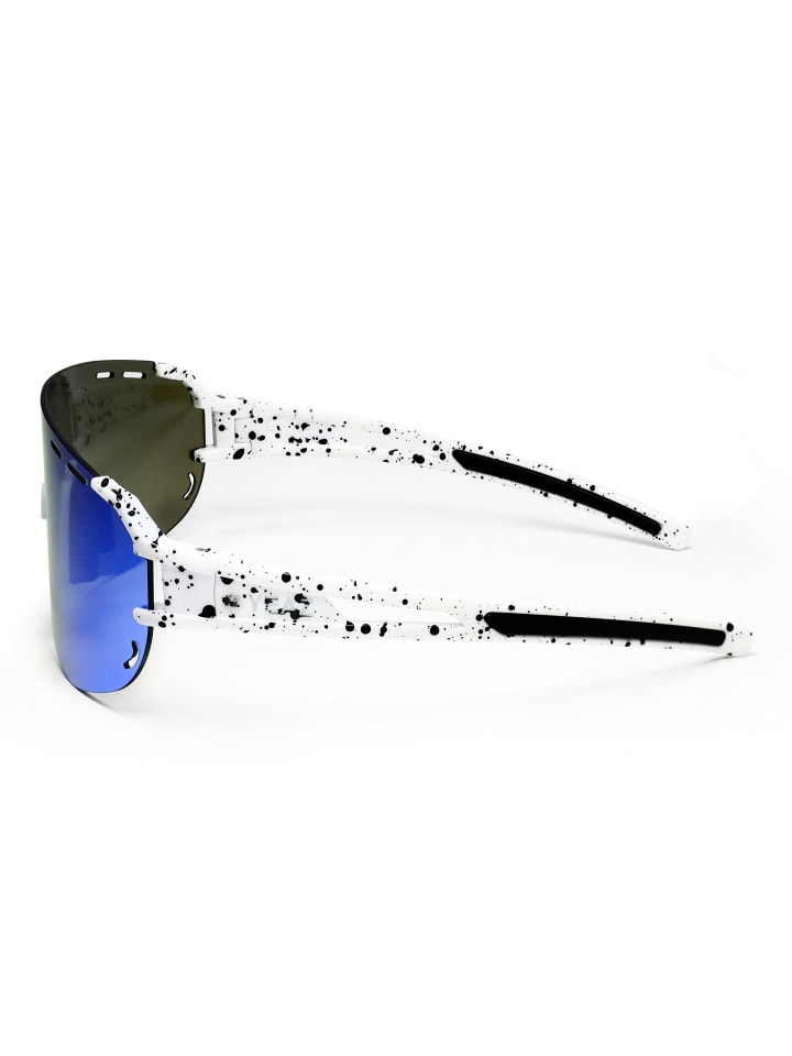 YEAZ SUNGLOW Sport-Sonnenbrille weiß/blau in weiß / blau günstig kaufen onesize