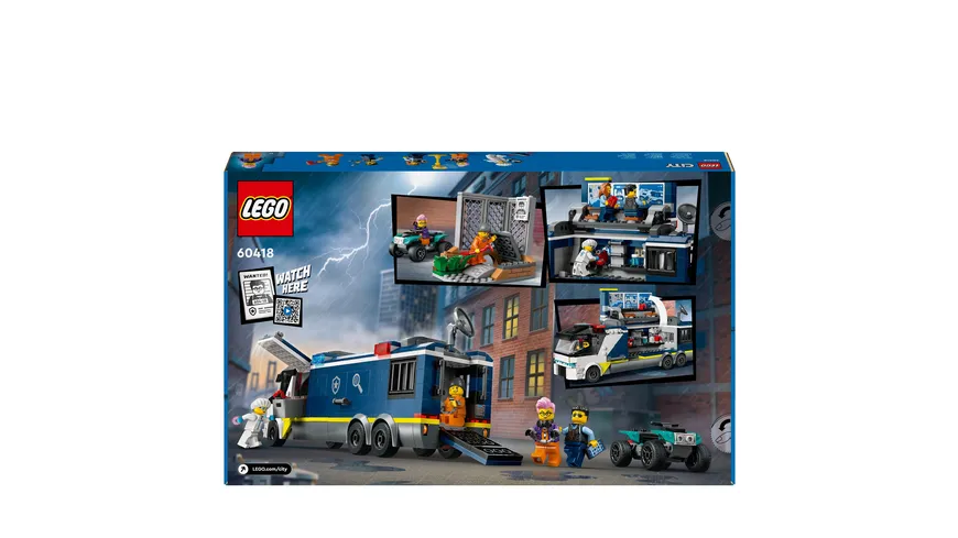 LEGO City 60418 Polizeitruck mit Labor