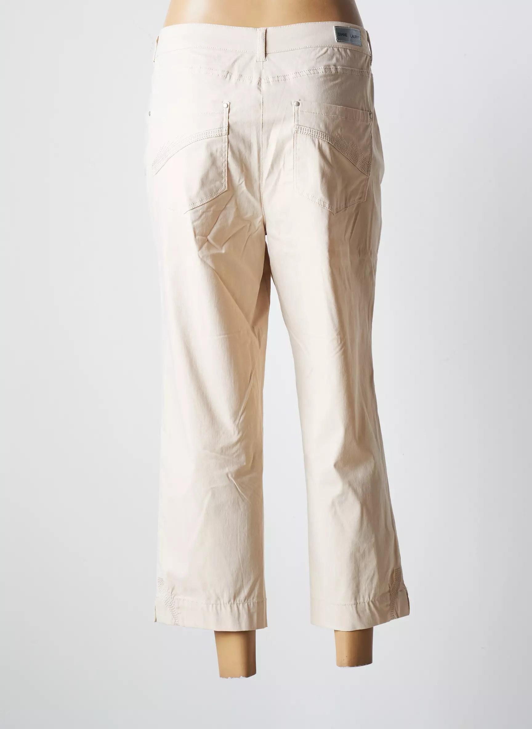 Diane Laury Pantalon7 8 Femme couleur beige