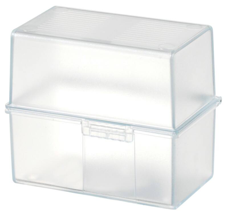 HAN Karteikartenbox DIN A7 Kunststoff 300 Karten Transparent