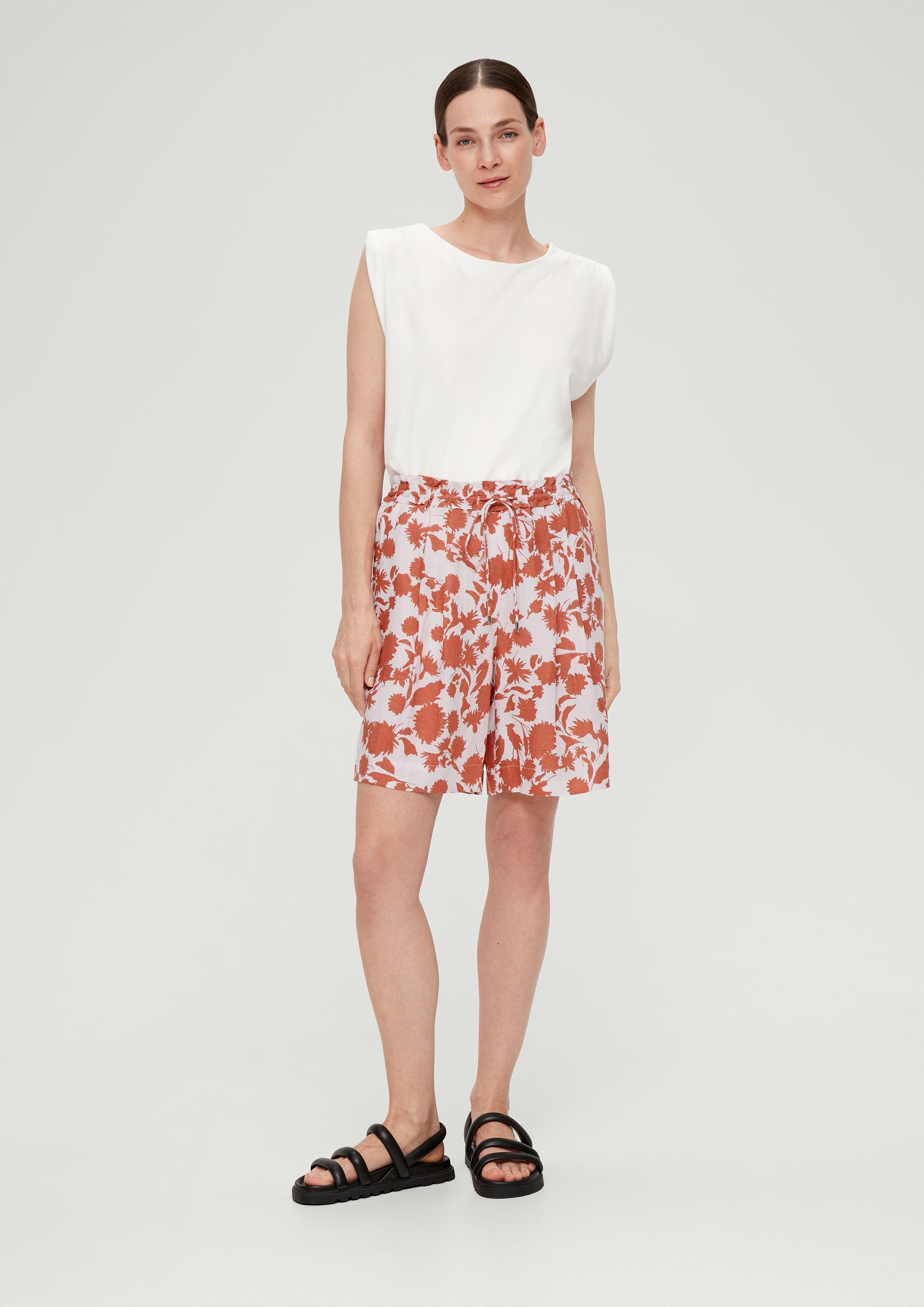 Regular: Shorts aus Leinenmix  2132087-28A2