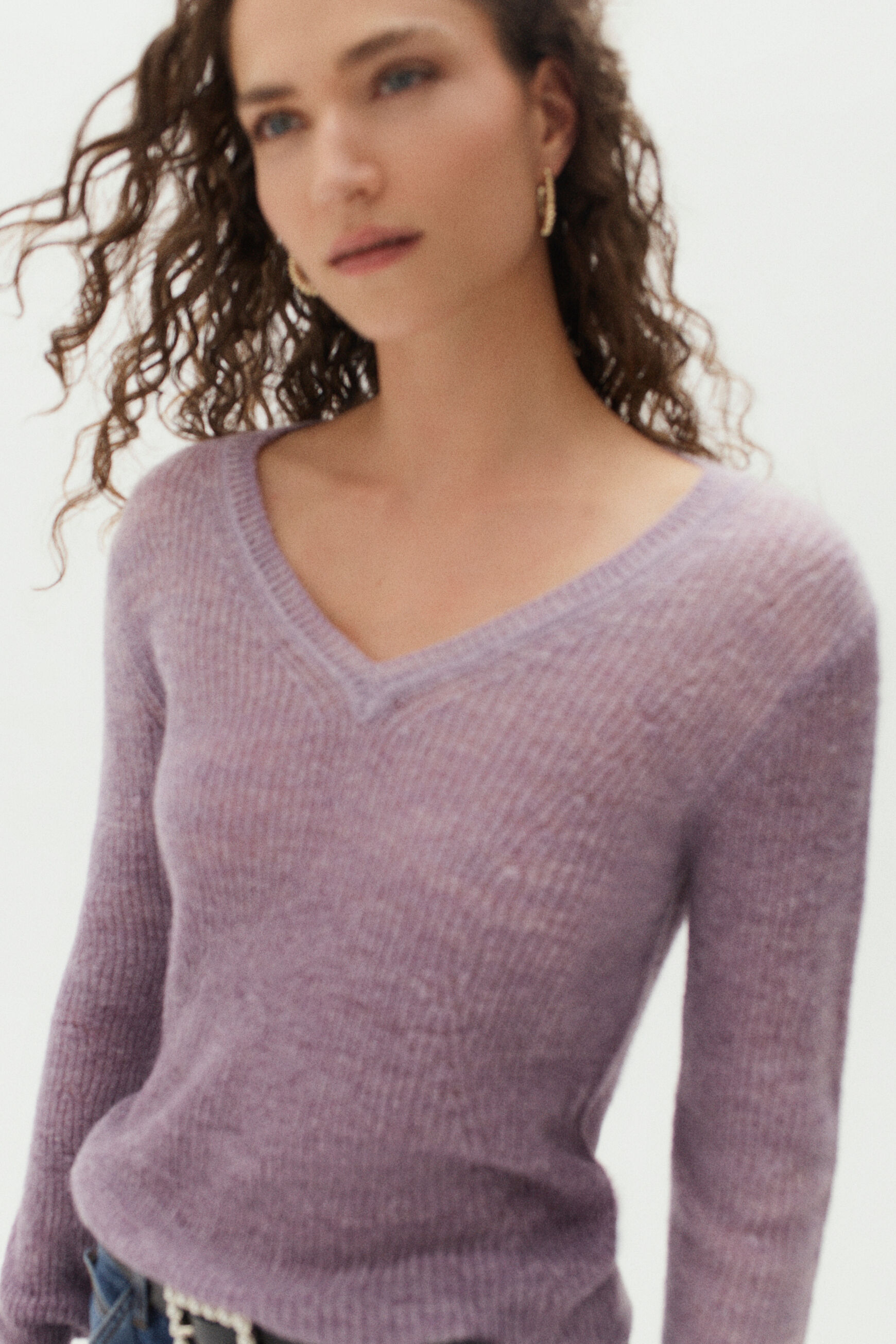 pull kilie prune femme