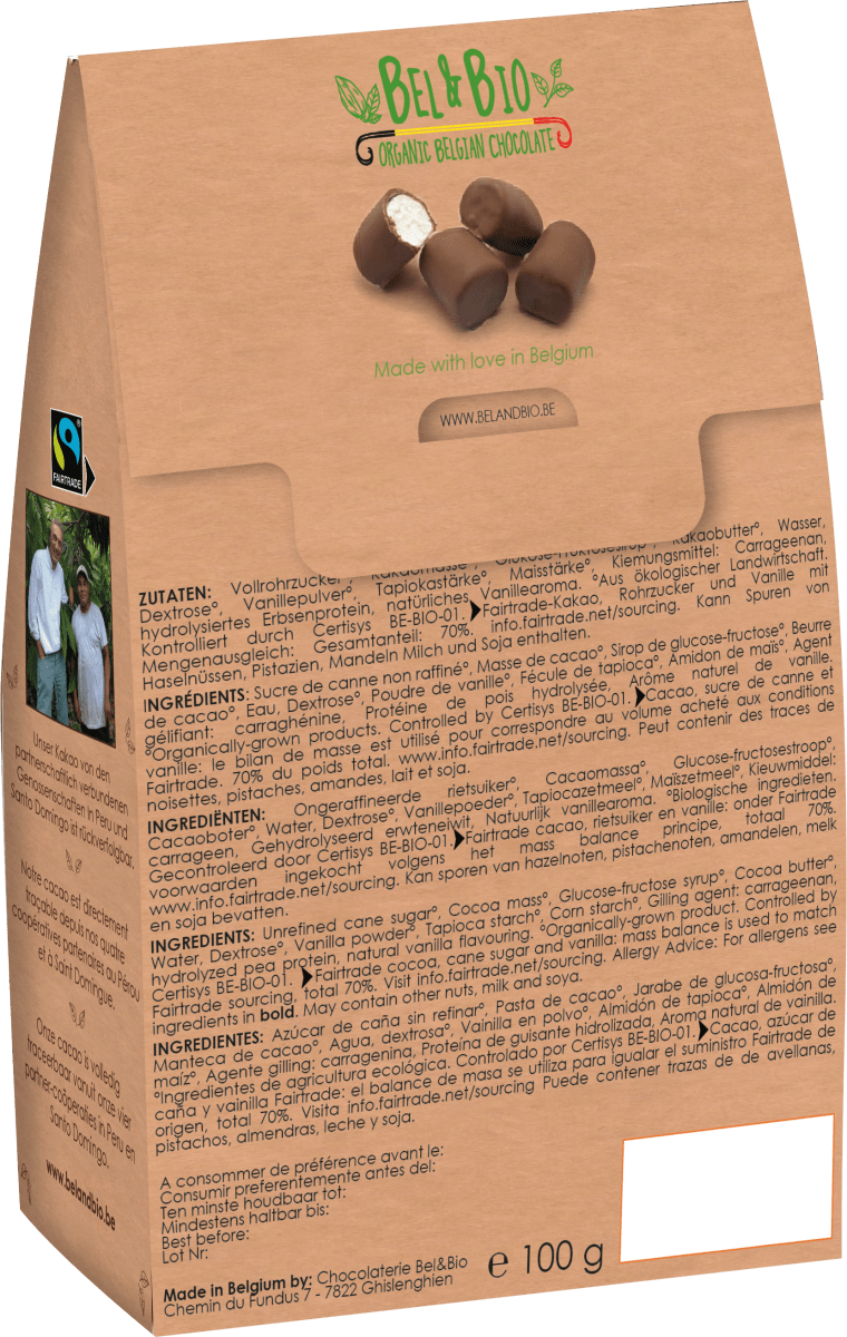 Marshmallows mit Schokolade umhüllt, 100 g