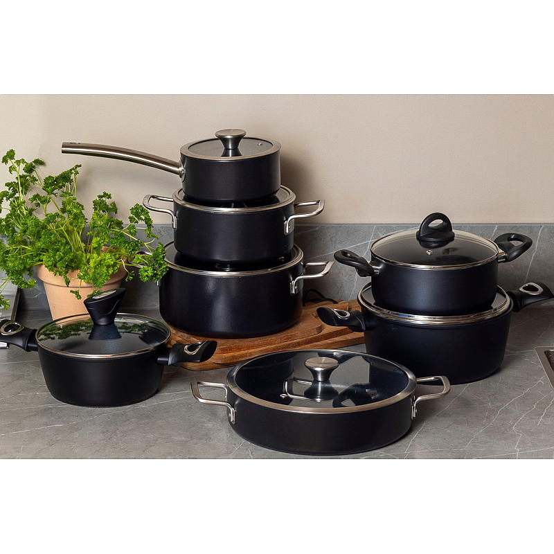 Cuisine Chef Stekegryte ø 28 cm lav m/glasslokk Chef