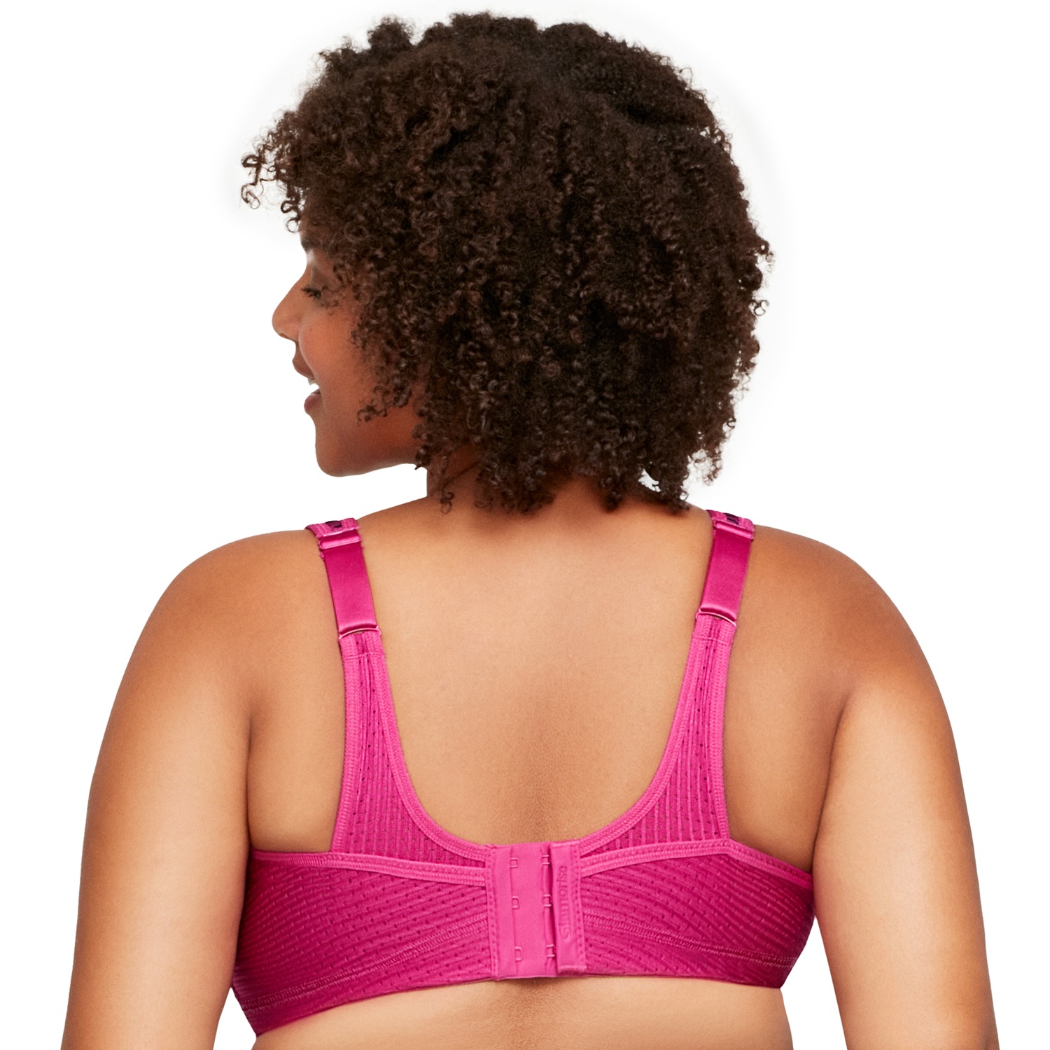 Elite Sport-Bustier mit bestem Halt - Fuchsia Print