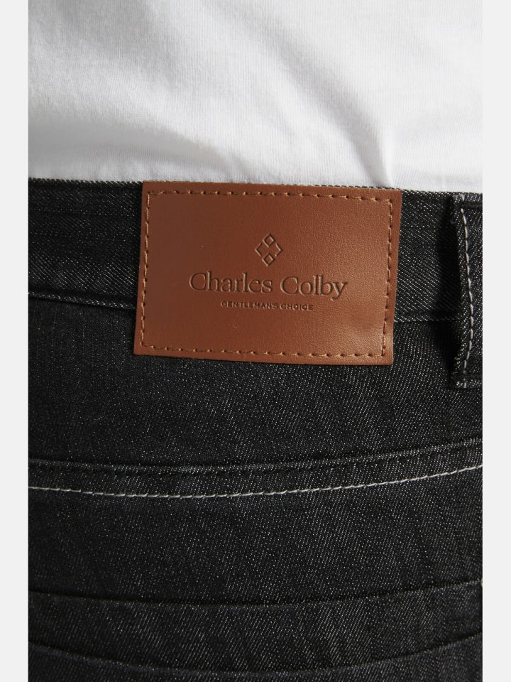 Charles Colby Tiefbundjeans BARON CASSANDER in schwarz günstig kaufen