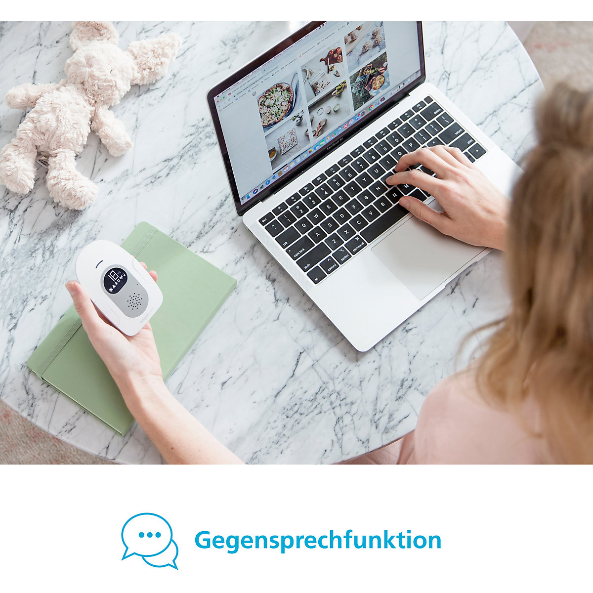 Angelcare® SmartSensor Pro 2: 2-in-1 Baby-Überwachung Audio + Bewegung mit zwei Wireless Sensormatten