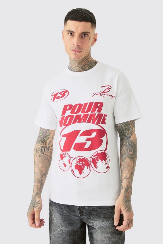 Tall Pour Homme T-Shirt in Weiß