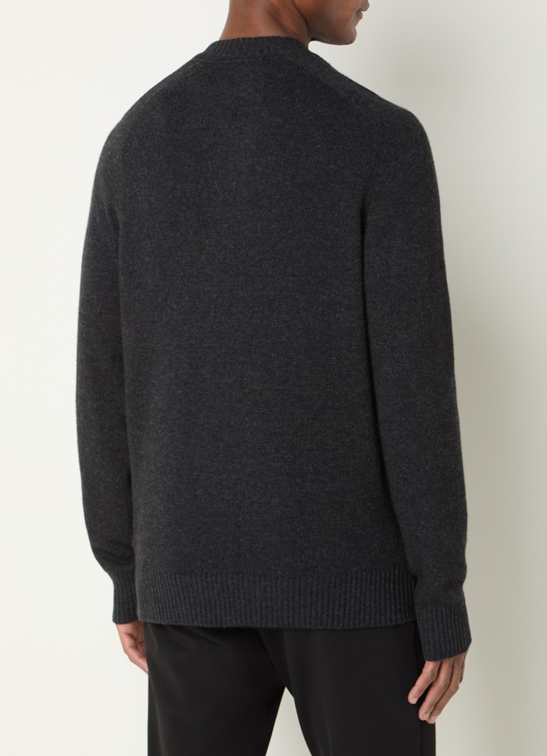 Pull en maille fine Lyle & Scott Saddle, mélange de cachemire