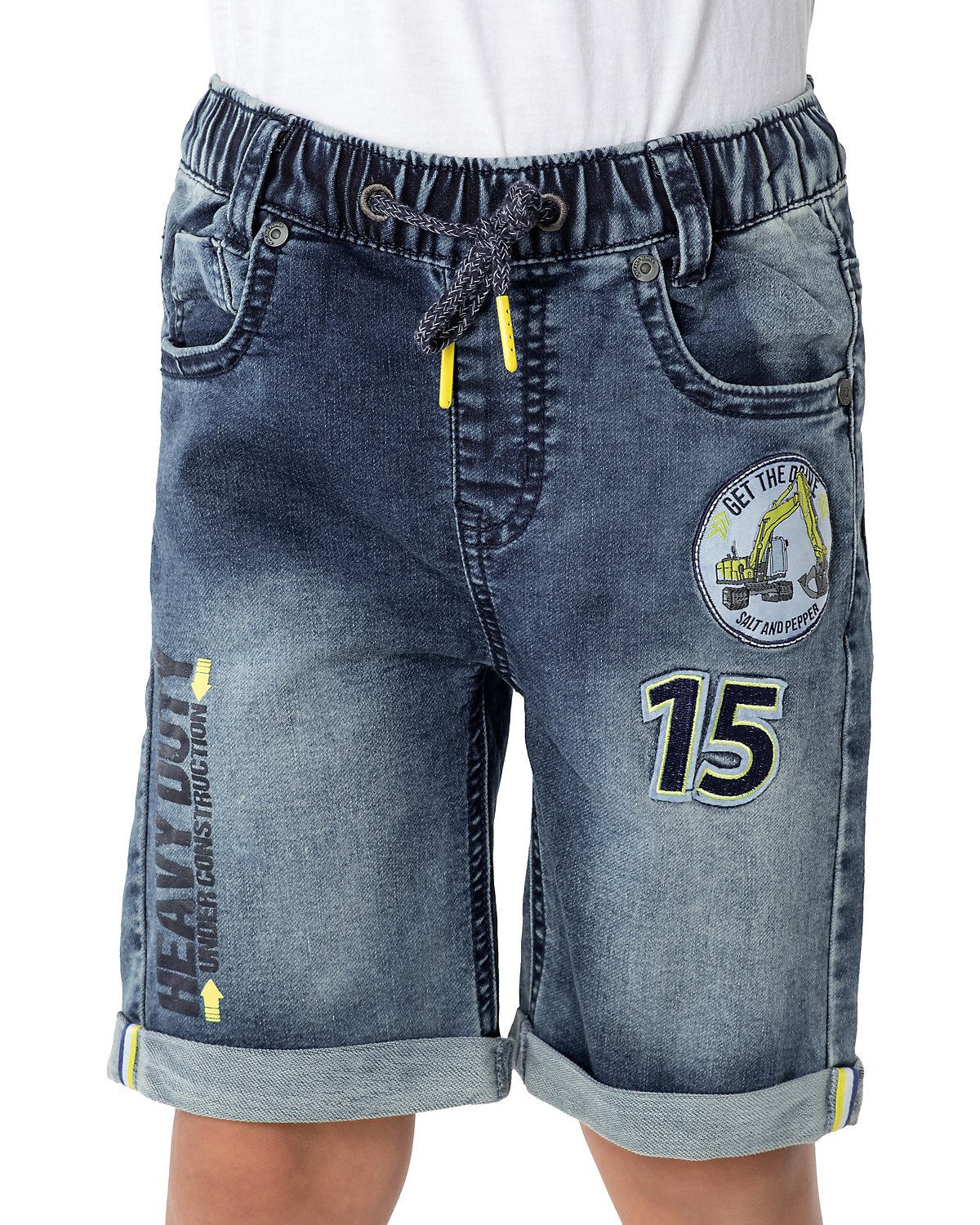 Jeansshorts Regular fit BAGGER für Jungen, Baustelle von SALT AND PEPPER