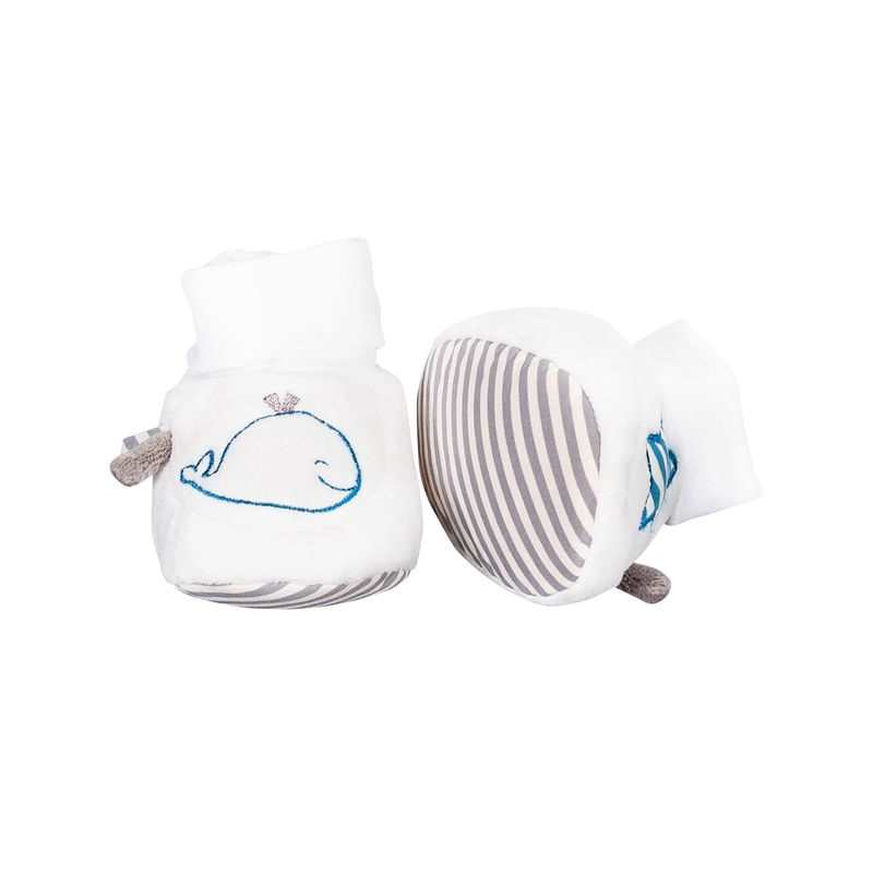 Chaussons bébé 0-6mois Blue baleine