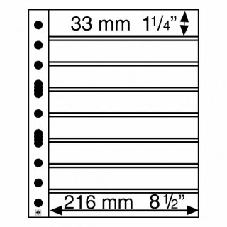 Kunstoffhüllen Grande 8 Waagerechte 8S Schwarz (5)