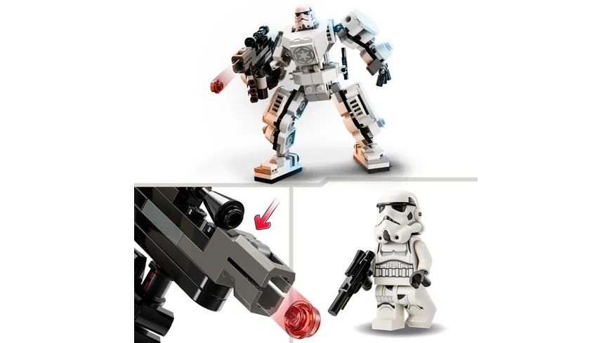 LEGO Star Wars 75370 Sturmtruppler Mech Set, Actionfigur zum Bauen