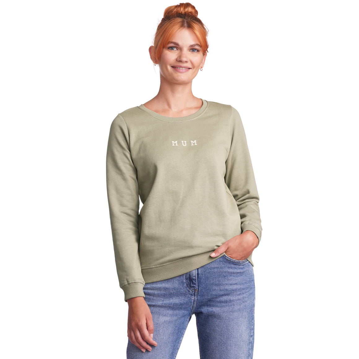 Damen Sweatshirt mit Schriftzug
