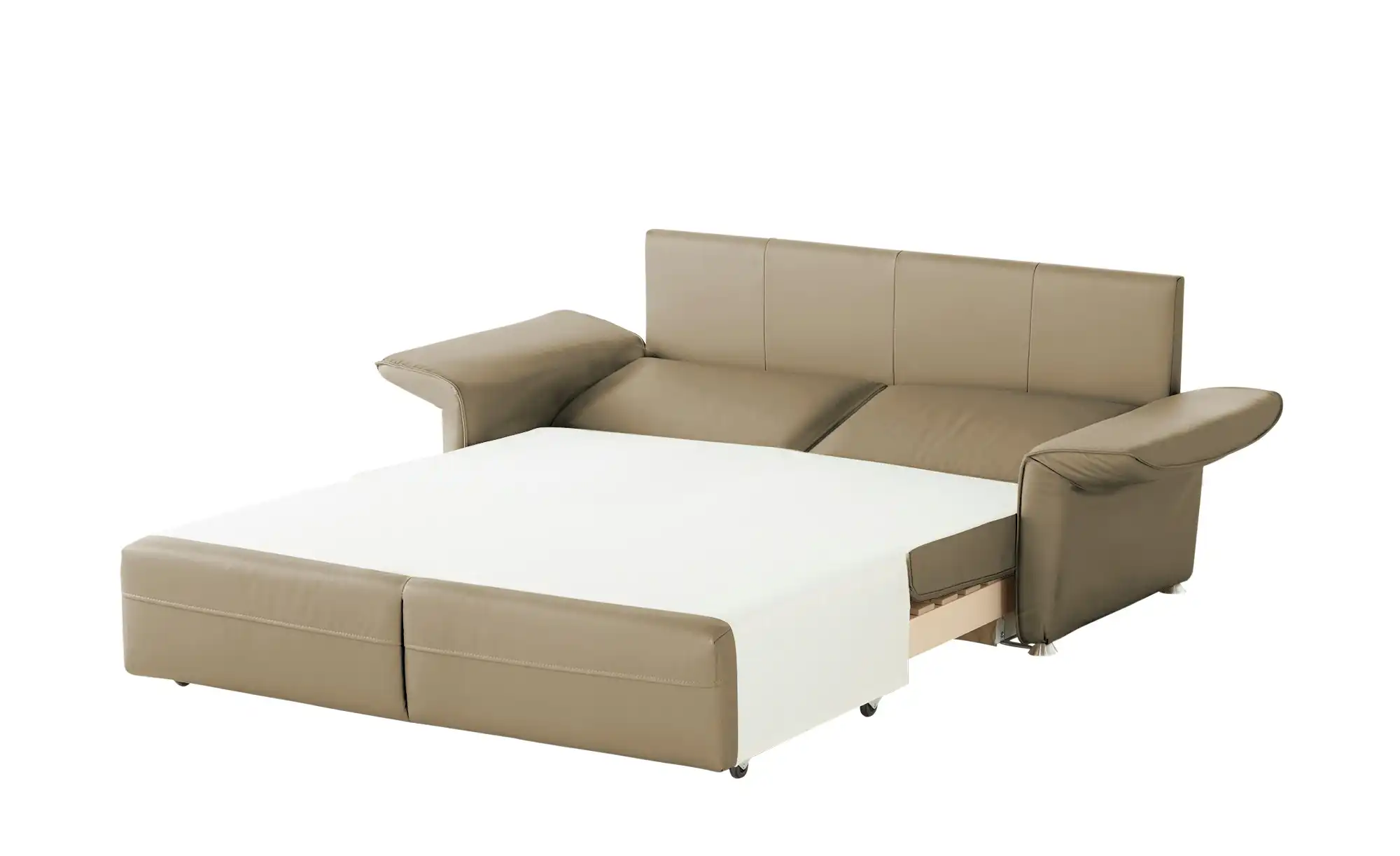 Schlafsofa mit Sitz- und Rückenbezug aus Echtleder