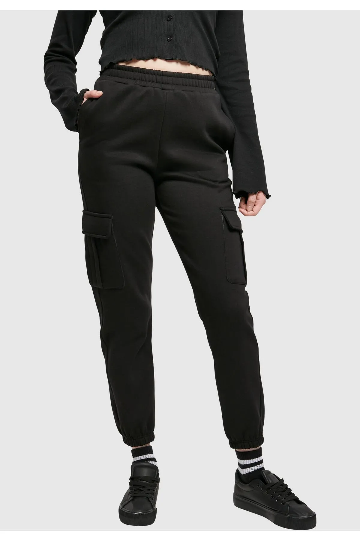 Urban Classics  Damen Ladies High Waist Cargo Pants