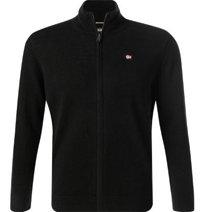NAPAPIJRI, Cardigan, Merinowolle, schwarz