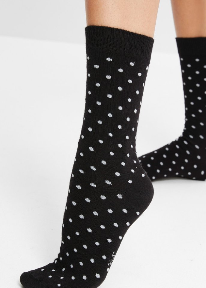 Socken mit druckfreiem Bündchen (5er Pack) mit Bio-Baumwolle