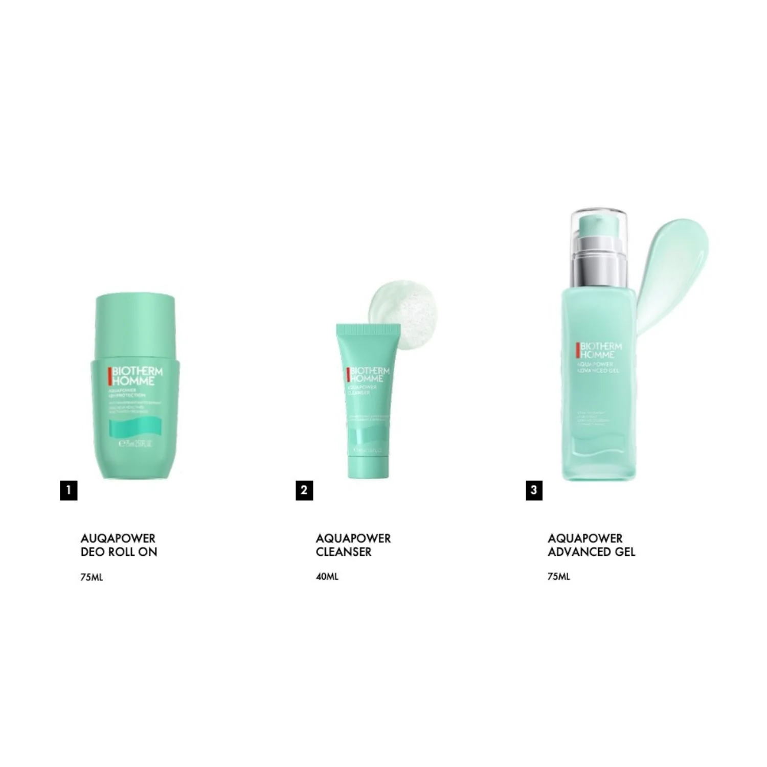 Biotherm Homme Aquapower svētku komplekts - sejas un ķermeņa komplekti, ikdienas sejas želeja