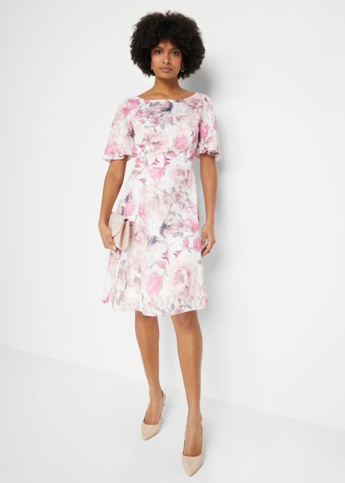 Chiffonkleid mit Ausbrenner