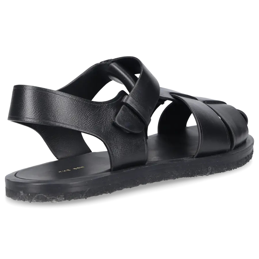 THE ROW - Riemchensandalen FISHERMAN Nappaleder - schwarz