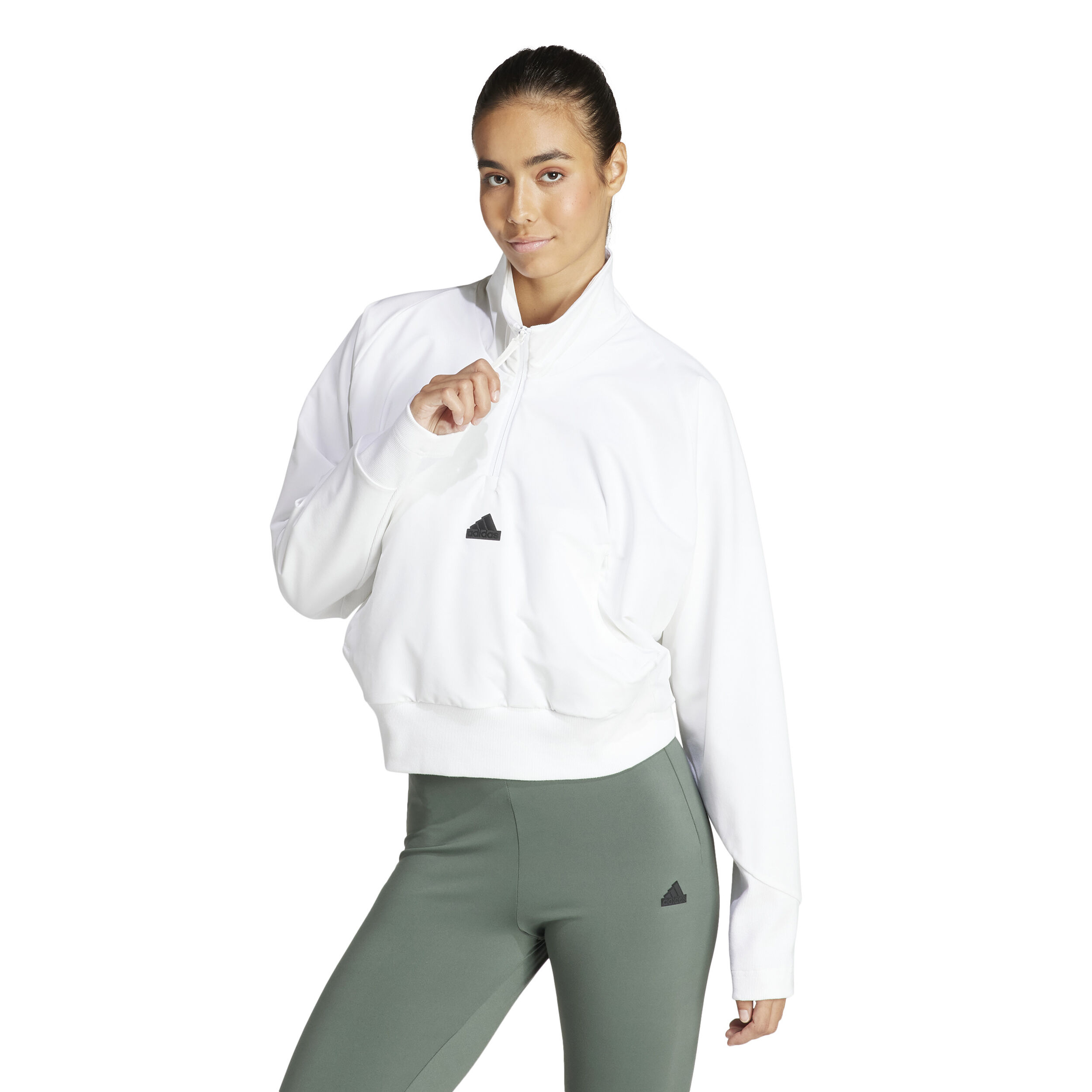 Z.N.E. Woven Sweatshirt Damen - Weiß