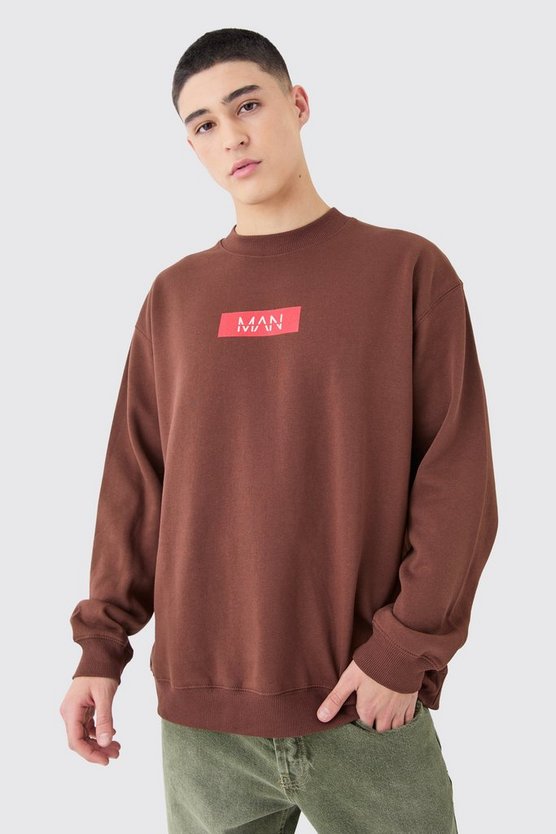Man Print Sweatshirt