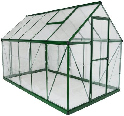 Palram - Canopia Gewächshaus Hybrid, BxTxH: 185 x 306 x 208 cm, 1 mm Wandstärke, Komplett-Set